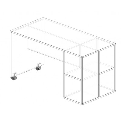 Spacesaver mid height bed - Modify desk shelf